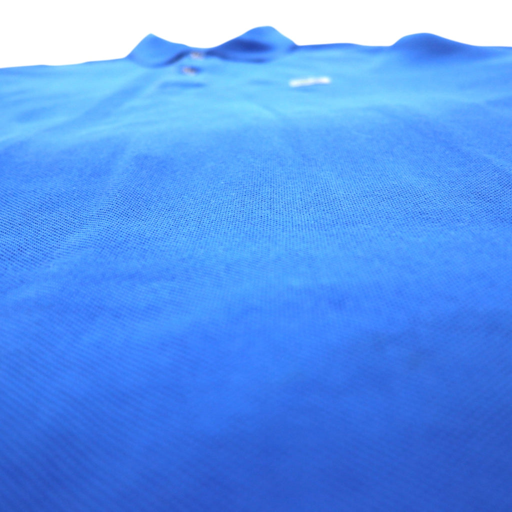 LACOSTE Classic Fit Polo Shirt L Blue Cotton Pique F8455