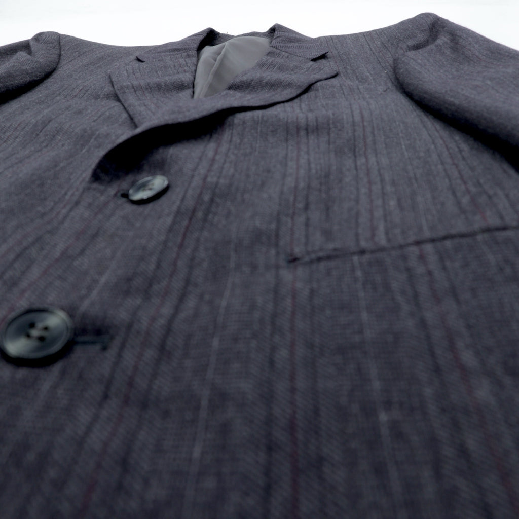Christian Dior MONSIEUR 2Bテーラードジャケット S グレー ストライプ ウール オールド 日本製