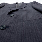 Christian Dior MONSIEUR 2Bテーラードジャケット S グレー ストライプ ウール オールド 日本製