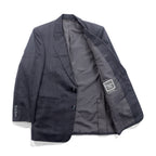 Christian Dior MONSIEUR 2Bテーラードジャケット S グレー ストライプ ウール オールド 日本製