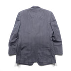 Christian Dior MONSIEUR 2Bテーラードジャケット S グレー ストライプ ウール オールド 日本製