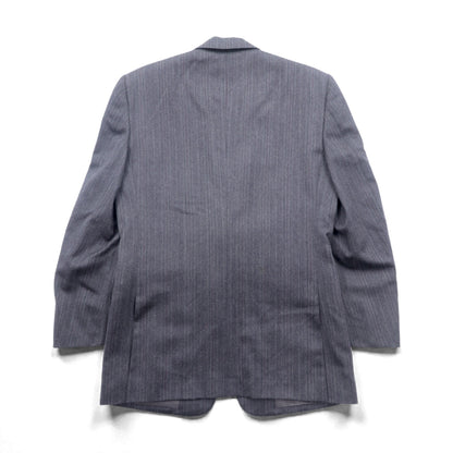 Christian Dior MONSIEUR 2Bテーラードジャケット S グレー ストライプ ウール オールド 日本製