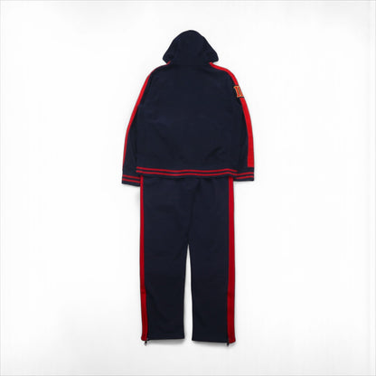 Polo Ralph Lauren 90s Big Pony Reverse Weave Jersey Set, Size L, Navy, Talon Zip