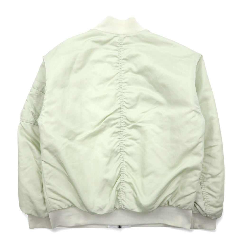 NIKE Sportswear Essential Reversible MA-1 Varsity Bomber Jacket Flight Jacket XS White Green Nylon Quilted FN3168-020