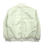 NIKE Sportswear Essential Reversible MA-1 Varsity Bomber Jacket Flight Jacket XS White Green Nylon Quilted FN3168-020