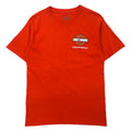 日本然リトテ-古着オンライン-HARLEY DAVIDSON ロゴプリント Tシャツ M オレンジ コットン CANCUN MEXICO メキシコ製-HARLEY DAVIDSON Logo Print T-Shirt M Orange Cotton CANCUN MEXICO Mexico Made
