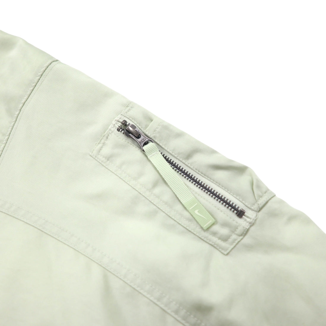 NIKE Sportswear Essential Reversible MA-1 Varsity Bomber Jacket Flight Jacket XS White Green Nylon Quilted FN3168-020
