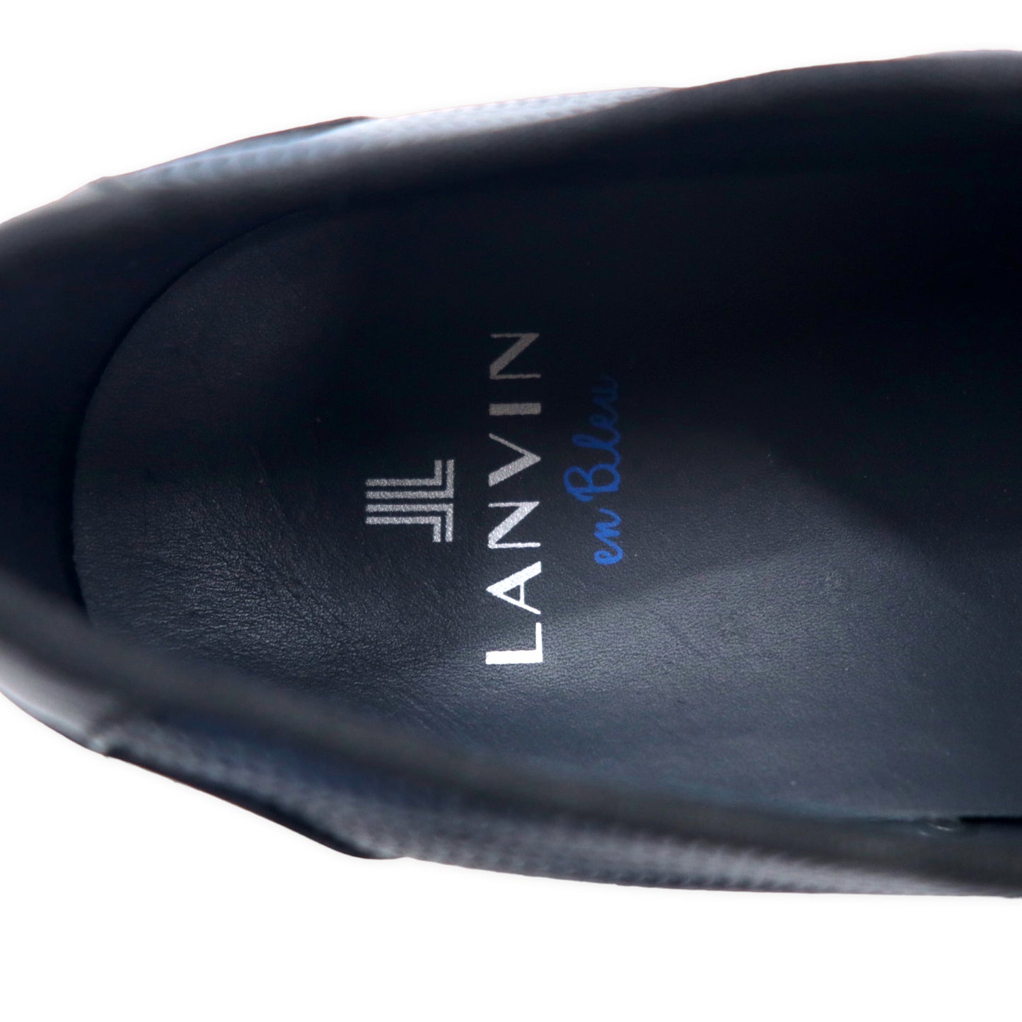 LANVIN en Bleu オックスフォード スリッポン シューズ 26.5cm ブラック レザー 86345