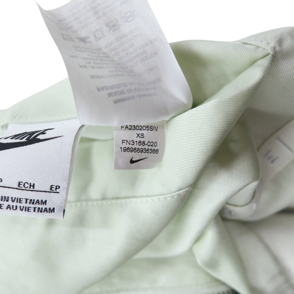 NIKE Sportswear Essential Reversible MA-1 Varsity Bomber Jacket Flight Jacket XS White Green Nylon Quilted FN3168-020