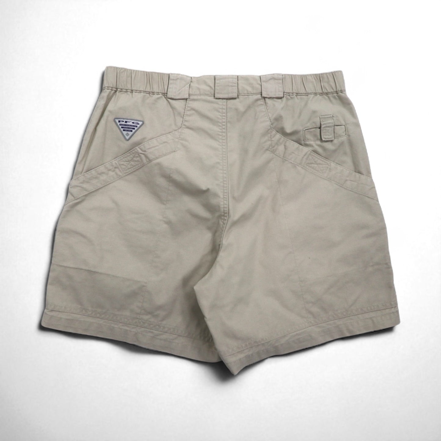 Columbia PFG Fishing Shorts Cargo Shorts Half Pants M Beige Cotton FM4011