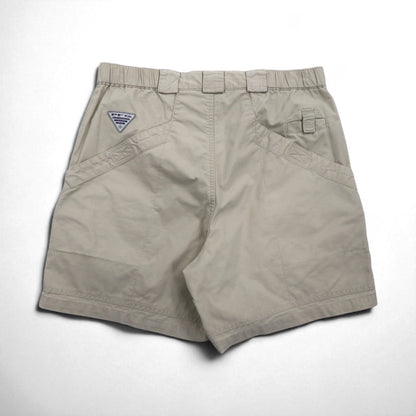 Columbia PFG Fishing Shorts Cargo Shorts Half Pants M Beige Cotton FM4011