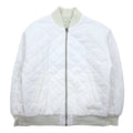 日本然リトテ-古着オンライン-NIKE Sportswear Essential リバーシブル MA-1 Reversible Varsity Bomber Jacket フライトジャケット XS ホワイト グリーン ナイロン キルティング FN3168-020-NIKE Sportswear Essential Reversible MA-1 Reversible Varsity Bomber Jacket Flight Jacket XS White Green Nylon Quilted FN3168-020