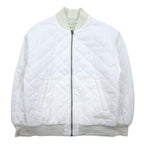 日本然リトテ-古着オンライン-NIKE Sportswear Essential リバーシブル MA-1 Reversible Varsity Bomber Jacket フライトジャケット XS ホワイト グリーン ナイロン キルティング FN3168-020-NIKE Sportswear Essential Reversible MA-1 Reversible Varsity Bomber Jacket Flight Jacket XS White Green Nylon Quilted FN3168-020