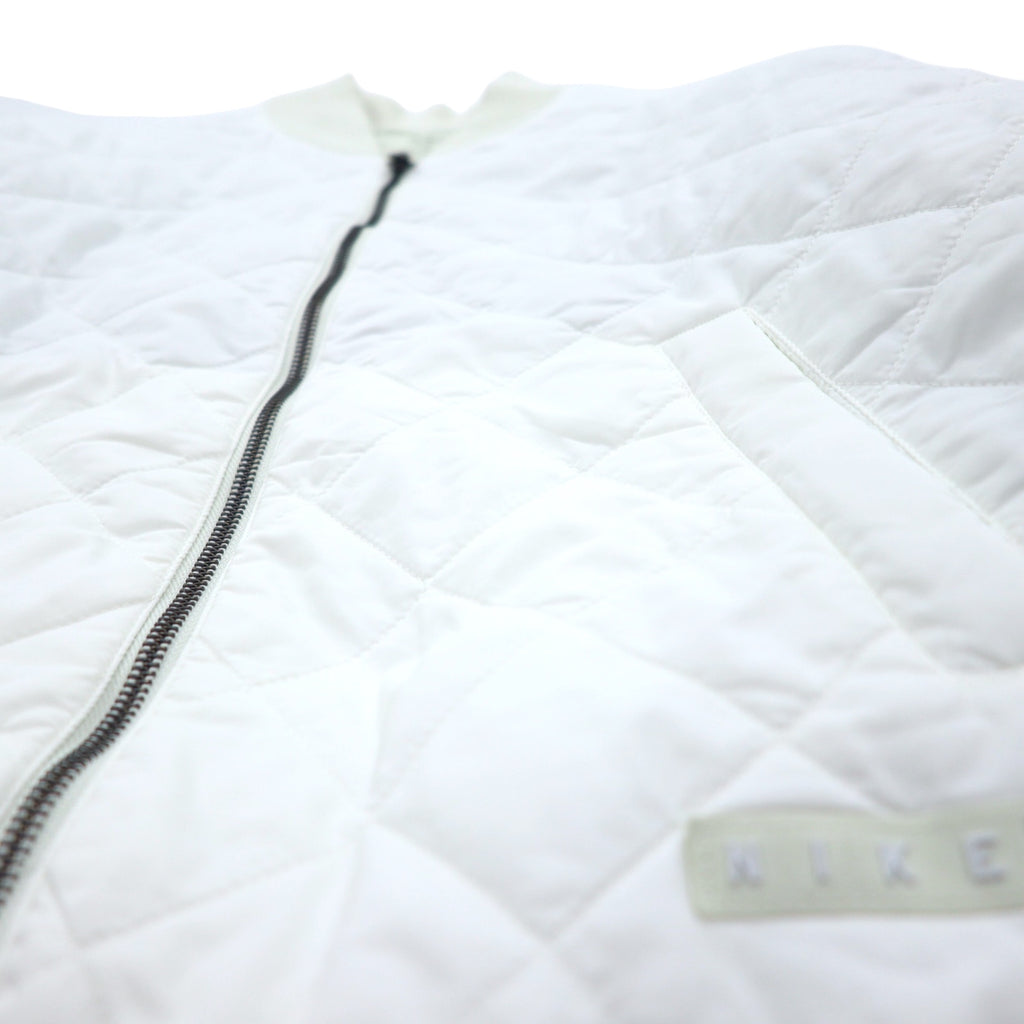 NIKE Sportswear Essential Reversible MA-1 Varsity Bomber Jacket Flight Jacket XS White Green Nylon Quilted FN3168-020