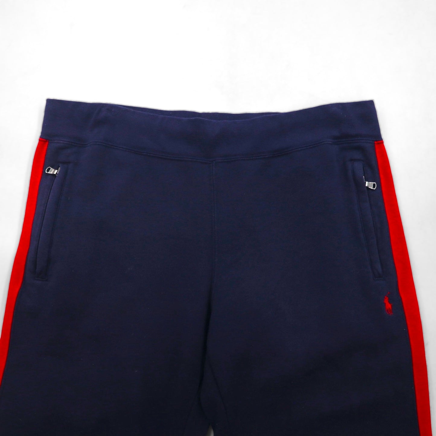 Polo Ralph Lauren 90s Big Pony Reverse Weave Jersey Set, Size L, Navy, Talon Zip