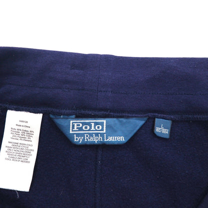 Polo Ralph Lauren 90s Big Pony Reverse Weave Jersey Set, Size L, Navy, Talon Zip
