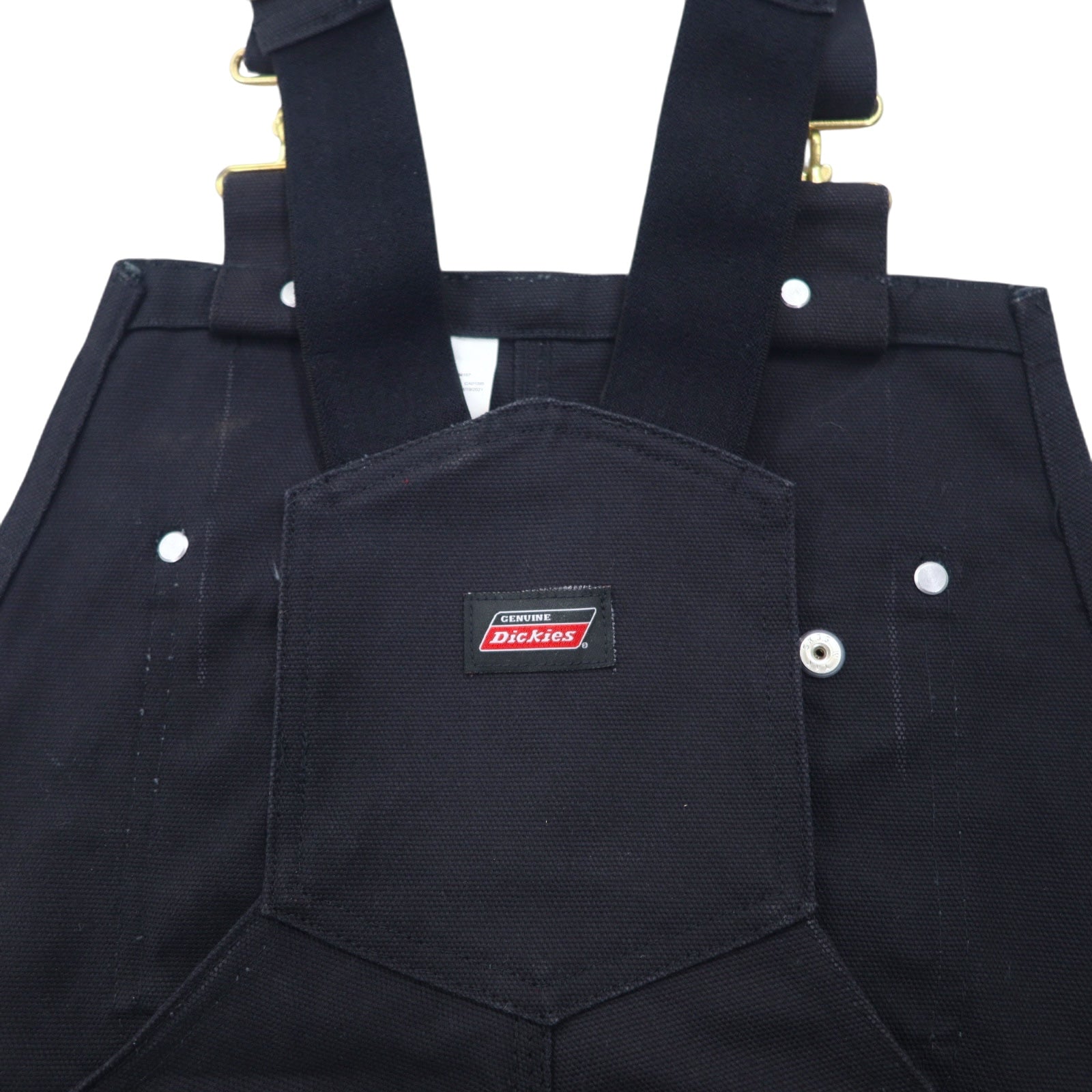 Dickies Duck Overalls Size 34 Black Cotton G6541BK