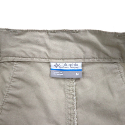 Columbia PFG Fishing Shorts Cargo Shorts Half Pants M Beige Cotton FM4011
