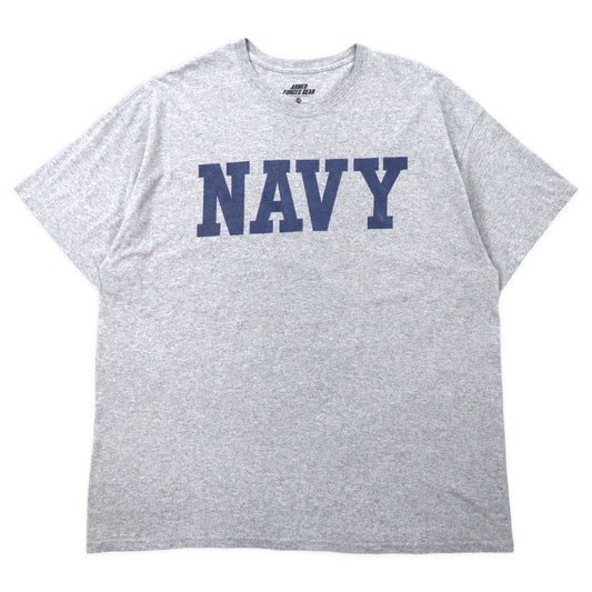 日本然リトテ-古着オンライン-US NAVY フィジカル トレーニングTシャツ 2XL グレー コットン ミリタリー ARMED FORCES GEAR ビッグサイズ-US Navy Physical Training T-Shirt 2XL Gray Cotton Military ARMED FORCES GEAR Big Size