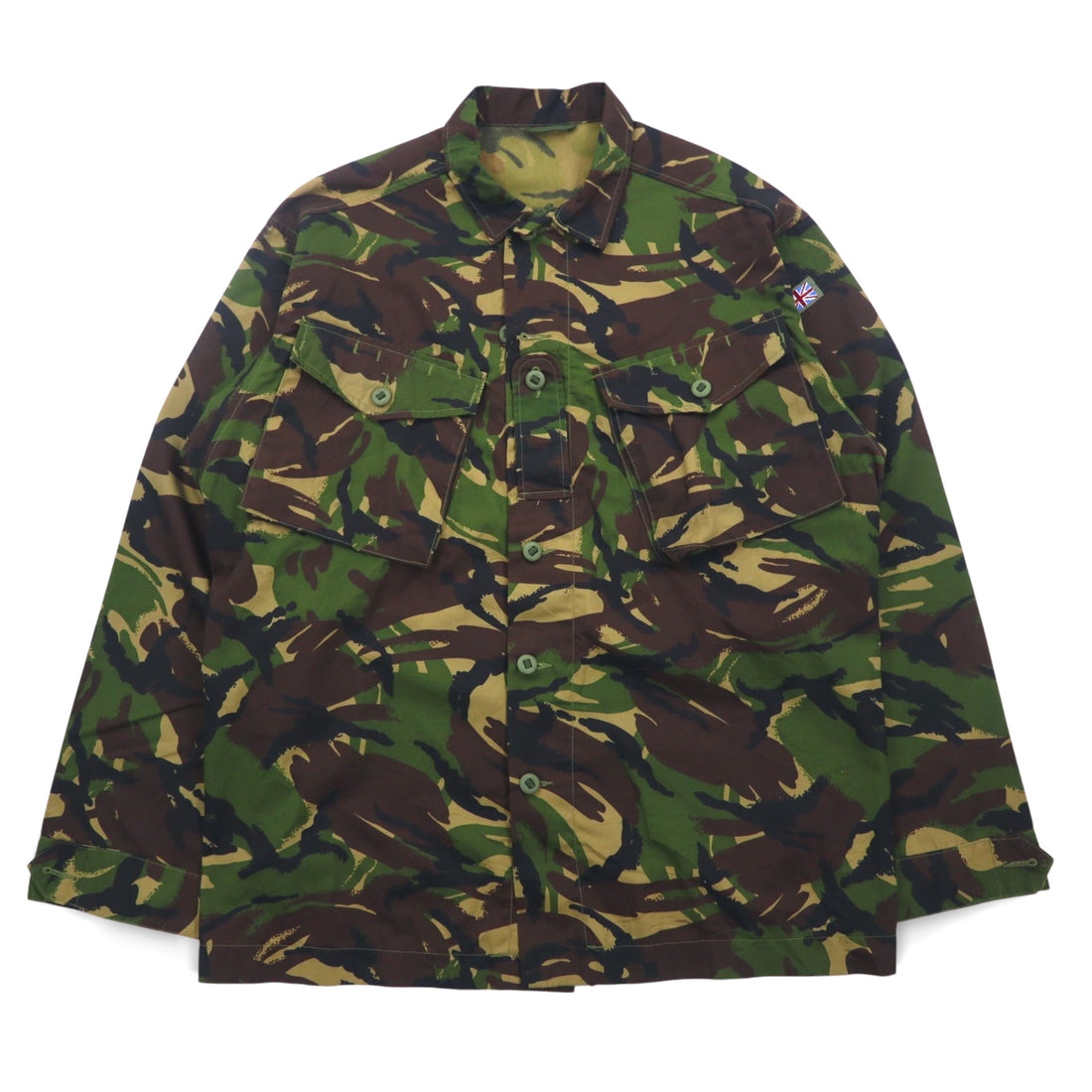 BRITISH ARMY British Army Combat Jacket XXL Khaki Camouflage Woodland Military Lightweight Jacket, Woodland DP 8415-99-503-8779
