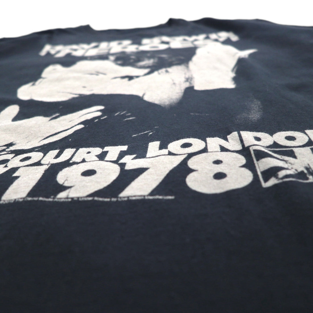 DAVID BOWIE David Bowie Rock Artist Band T-Shirt XL Black Cotton Memorial HEROES EARLS COURT