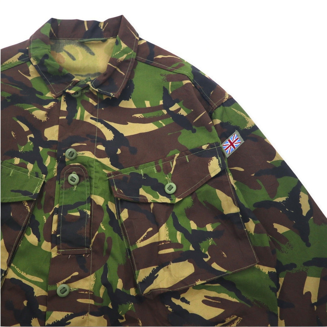 BRITISH ARMY British Army Combat Jacket XXL Khaki Camouflage Woodland Military Lightweight Jacket, Woodland DP 8415-99-503-8779