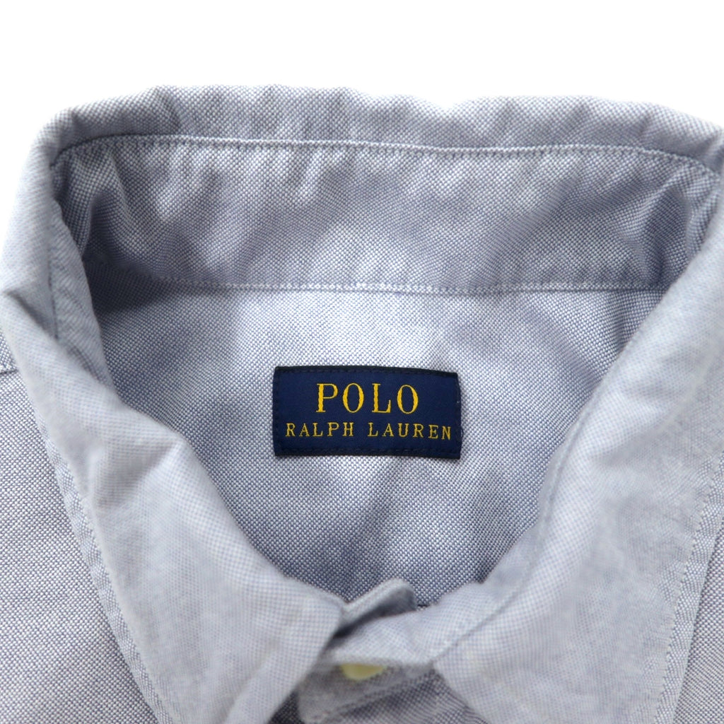 POLO RALPH LAUREN Oxford shirt, size M, blue, cotton, emblem embroidery