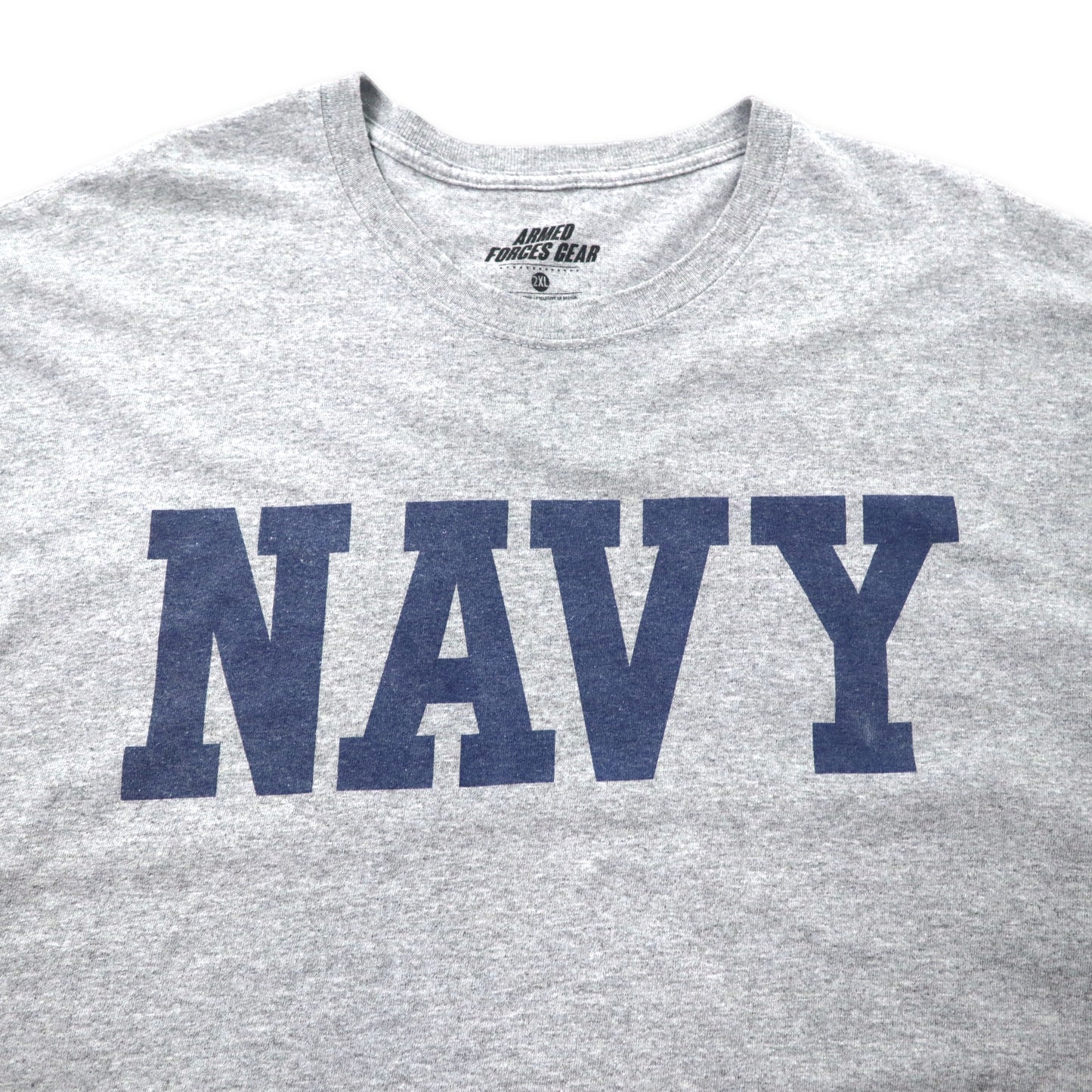 US NAVY フィジカル トレーニングTシャツ 2XL グレー コットン ミリタリー ARMED FORCES GEAR ビッグサイズ