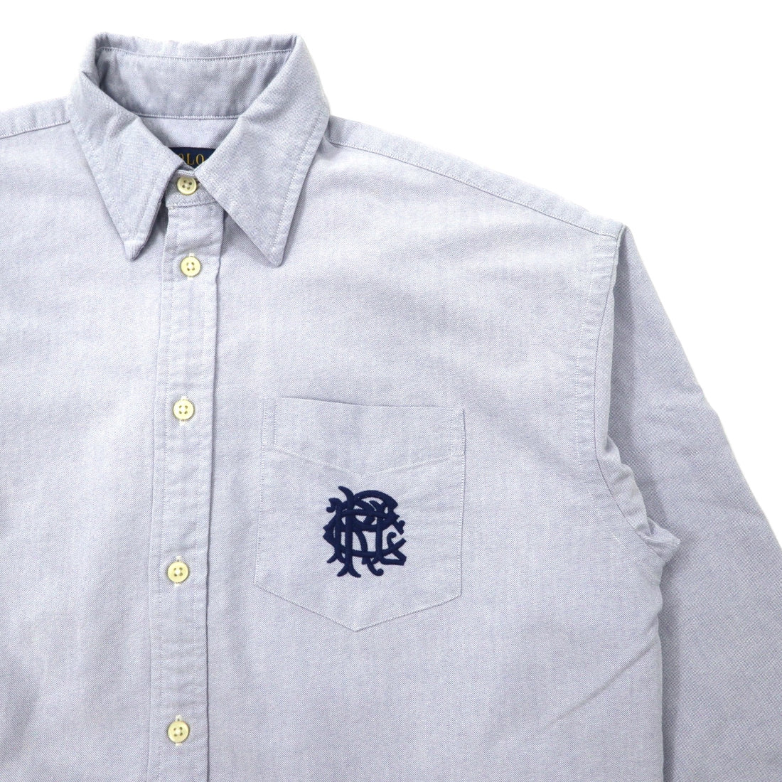 POLO RALPH LAUREN Oxford shirt, size M, blue, cotton, emblem embroidery