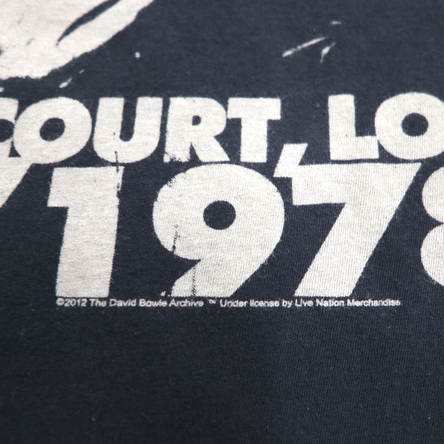 DAVID BOWIE デヴィッドボウイ ロック アーティスト バンド Tシャツ XL ブラック コットン 追悼 HEROES EARLS COURT