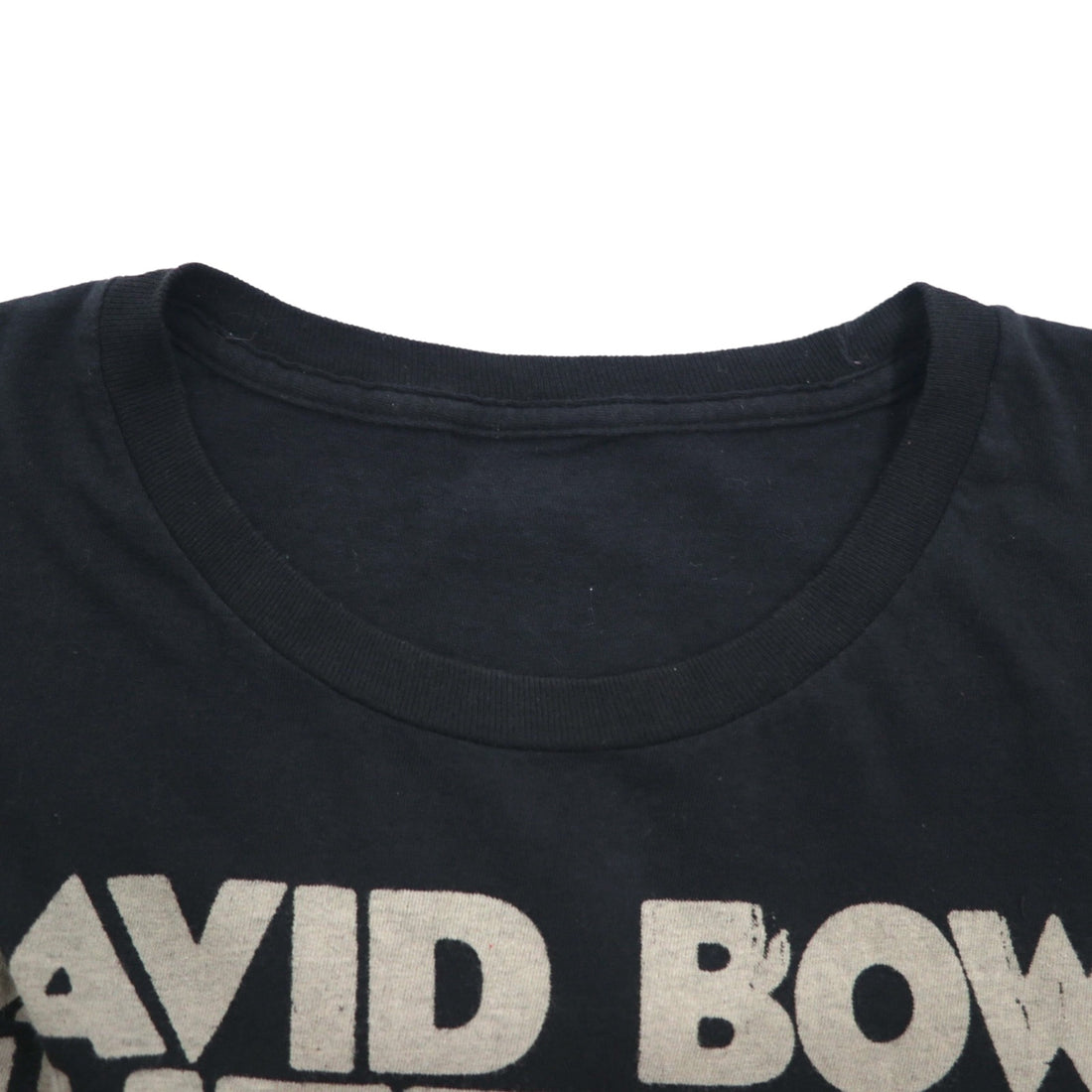 DAVID BOWIE David Bowie Rock Artist Band T-Shirt XL Black Cotton Memorial HEROES EARLS COURT