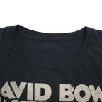 DAVID BOWIE David Bowie Rock Artist Band T-Shirt XL Black Cotton Memorial HEROES EARLS COURT