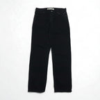 HARLEY DAVIDSON 2000s Black Denim Pants, Size L, Leather Patch, Zipper Fly, Made in Mexico