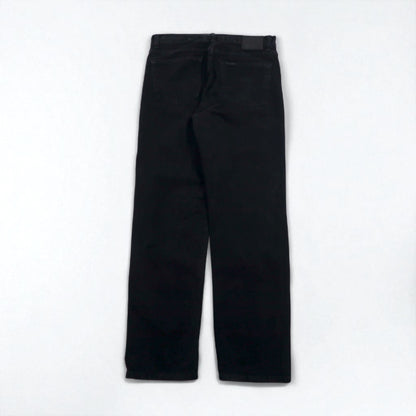 HARLEY DAVIDSON 00年代 ブラック デニムパンツ L レザーパッチ ジッパーフライ メキシコ製