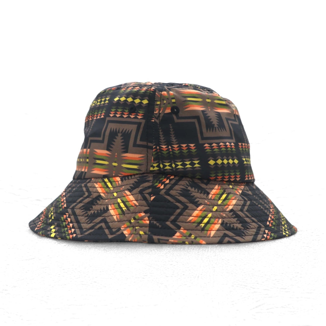 PENDLETON バケットハット FREE ブラック 総柄 ネイティブ ポリエステル 撥水 ECOPET HAT