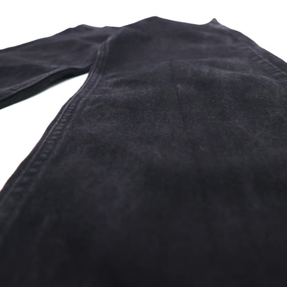 HARLEY DAVIDSON 00年代 ブラック デニムパンツ L レザーパッチ ジッパーフライ メキシコ製