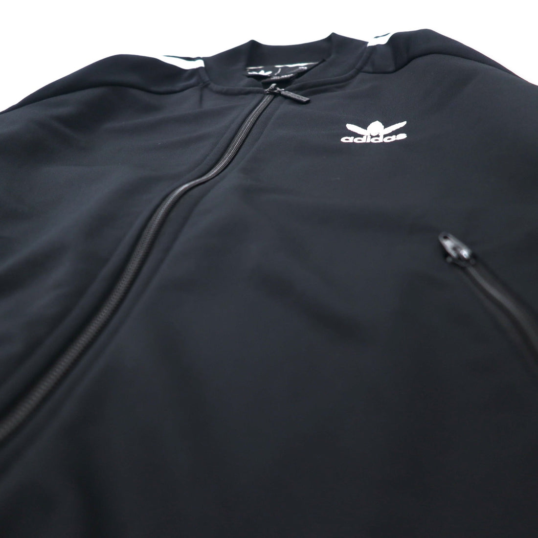 adidas originals × HER STUDIO LONDON ATP型 トラックジャケット ジャージ L ブラック ポリエステル フローラルグラフィック ダブルジップ トレフォイルロゴ 3ストライプ GC6849