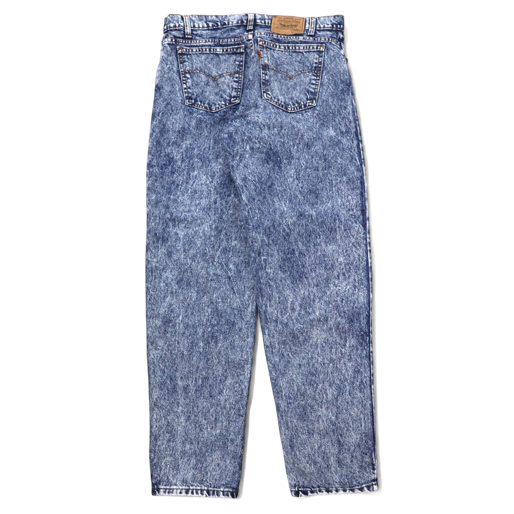 Levi's USA made 80's orange tab chemical wash tapered denim pants size 36 blue cotton zipper fly 40550-0209