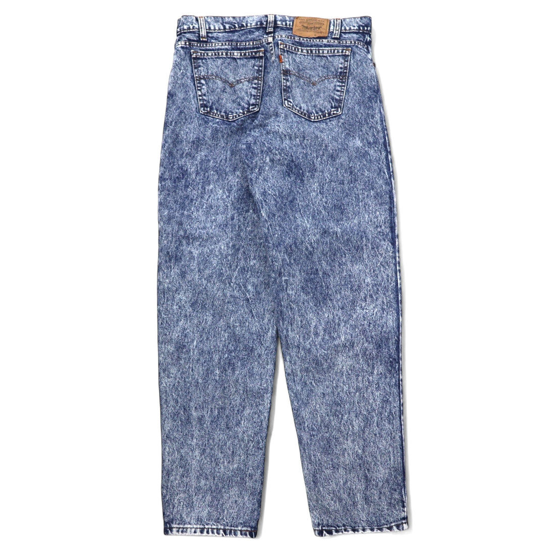 Levi's USA made 80's orange tab chemical wash tapered denim pants size 36 blue cotton zipper fly 40550-0209