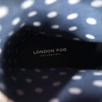 LONDON FOG レインブーツ 25cm ネイビー ラバー ドット WL06101W