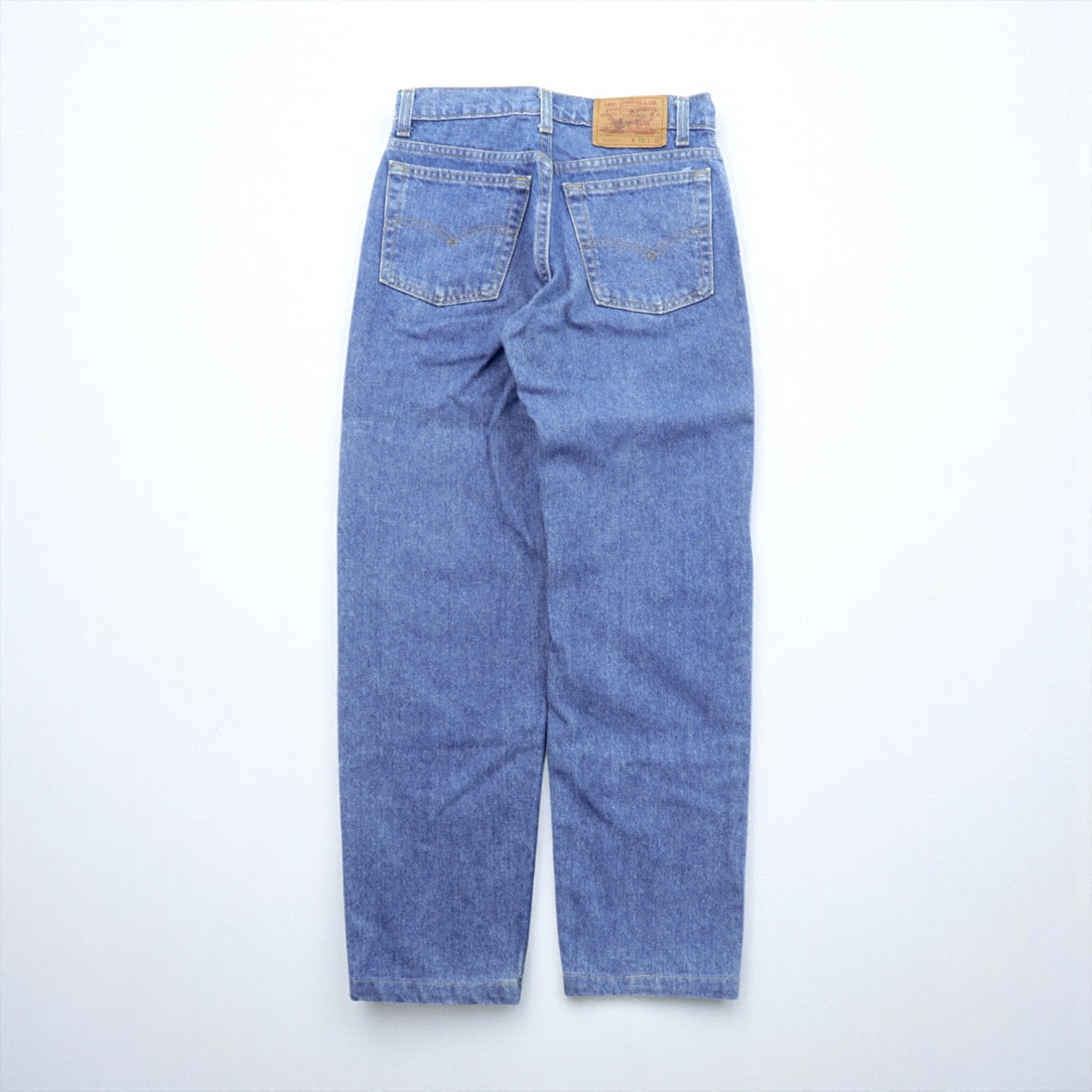 Levi's 90s USA Made 610 Tapered Denim Pants Jeans S Indigo 610-0217 Button Back 525
