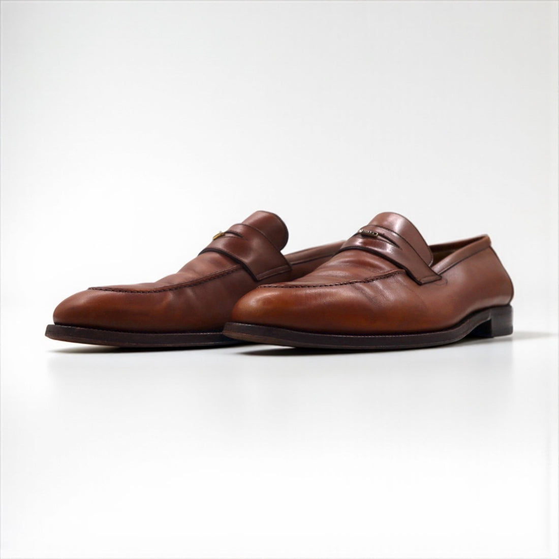 BALLY Italian-made penny coin loafers, dress shoes, size 27.5cm, moccasins, TIZZO