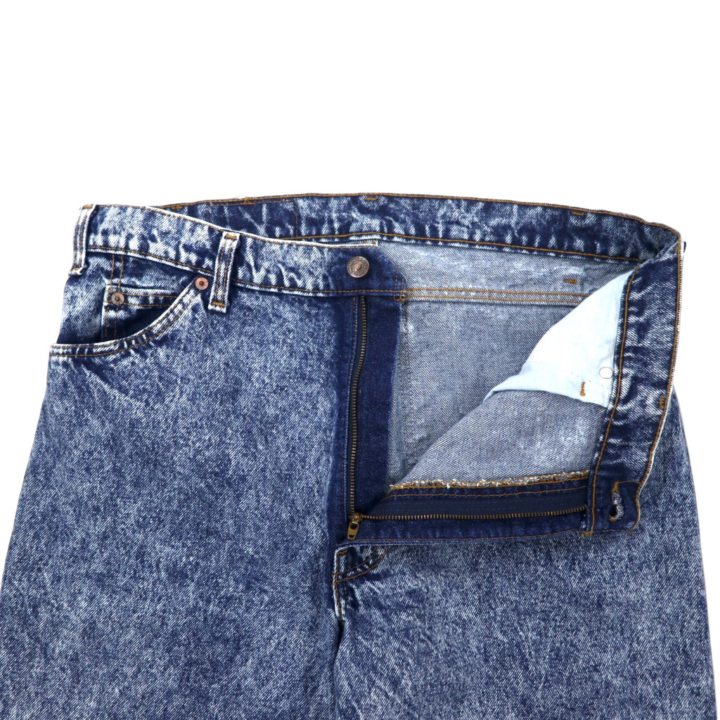 Levi's USA made 80's orange tab chemical wash tapered denim pants size 36 blue cotton zipper fly 40550-0209