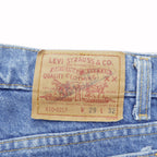 Levi's 90s USA Made 610 Tapered Denim Pants Jeans S Indigo 610-0217 Button Back 525