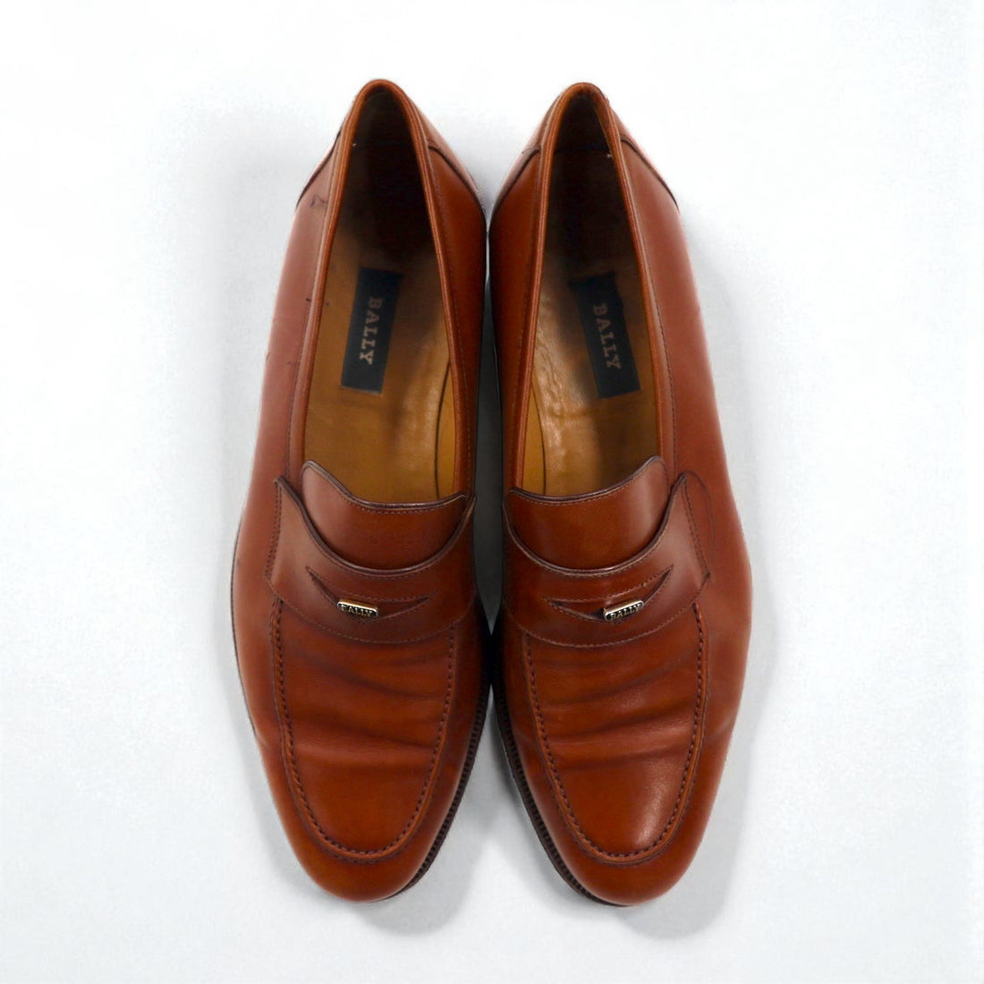 BALLY Italian-made penny coin loafers, dress shoes, size 27.5cm, moccasins, TIZZO