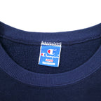 Champion USA製 80年代 カレッジ プリント スウェット L ネイビー コットン NCAA フットボール KANSAS アーチロゴ 刺繍タグ
