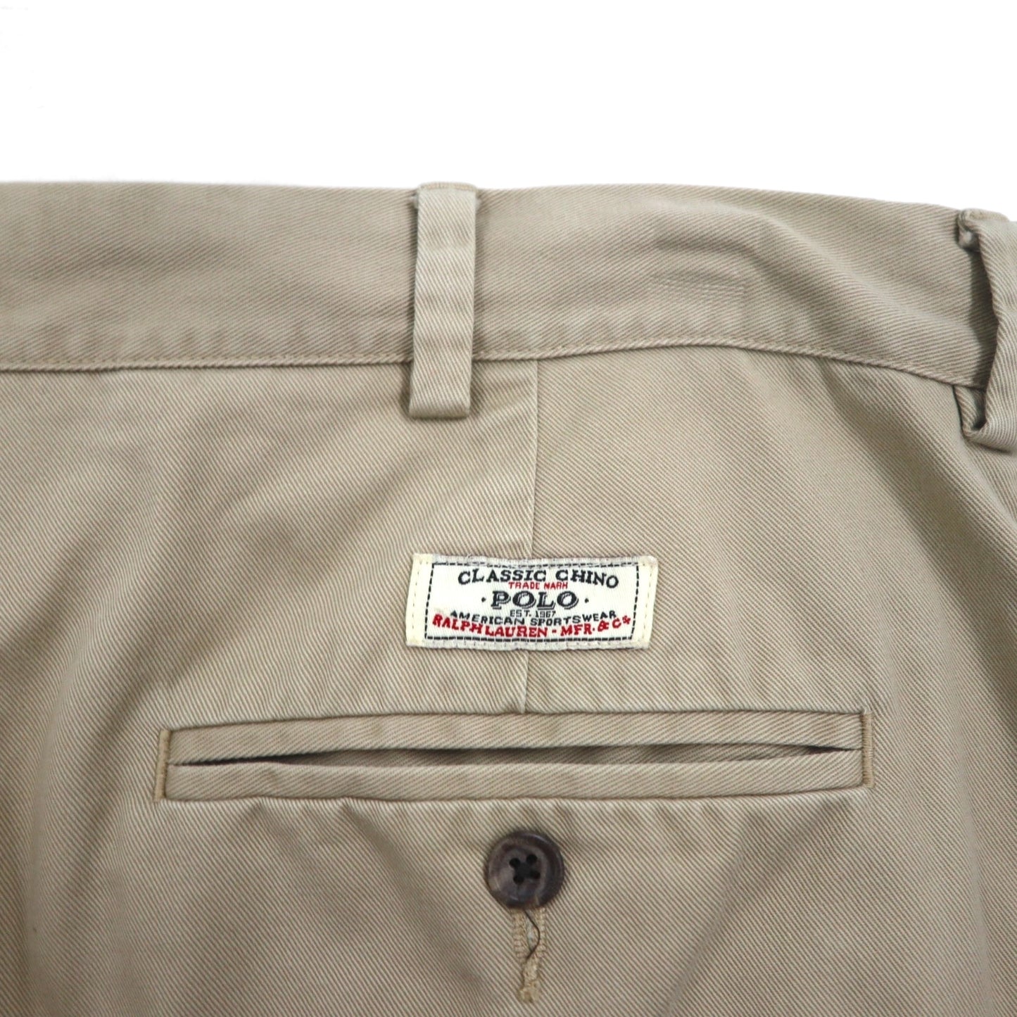 Polo by Ralph Lauren 90年代 ポロチノ クラシック チノパンツ L ベージュ コットン