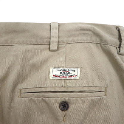 Polo by Ralph Lauren 90年代 ポロチノ クラシック チノパンツ L ベージュ コットン