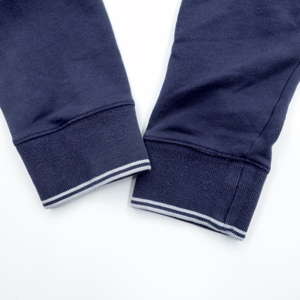 Polo Jeans RALPH LAUREN 90s Ribbed Sweatshirt Jumper L Navy Fleece Lined Stars and Stripes