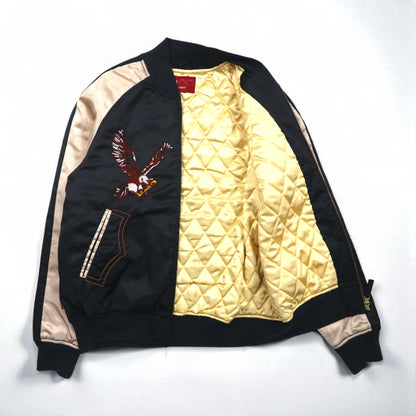 Levi's 2000s Sukajan Souvenir Jacket, Size M, Black, California Embroidery, 70906-34